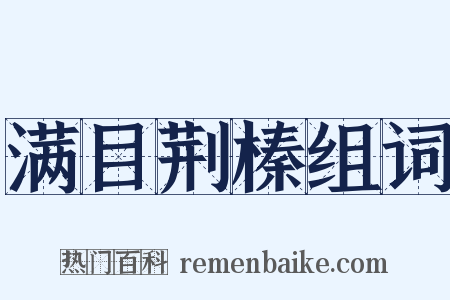 满目荆榛组词是什么意思的图片